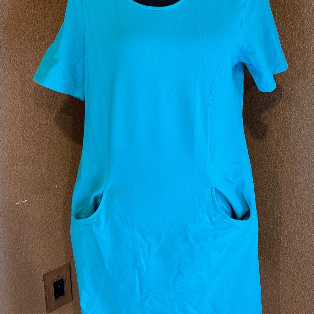 Aqua color D&Co active dress